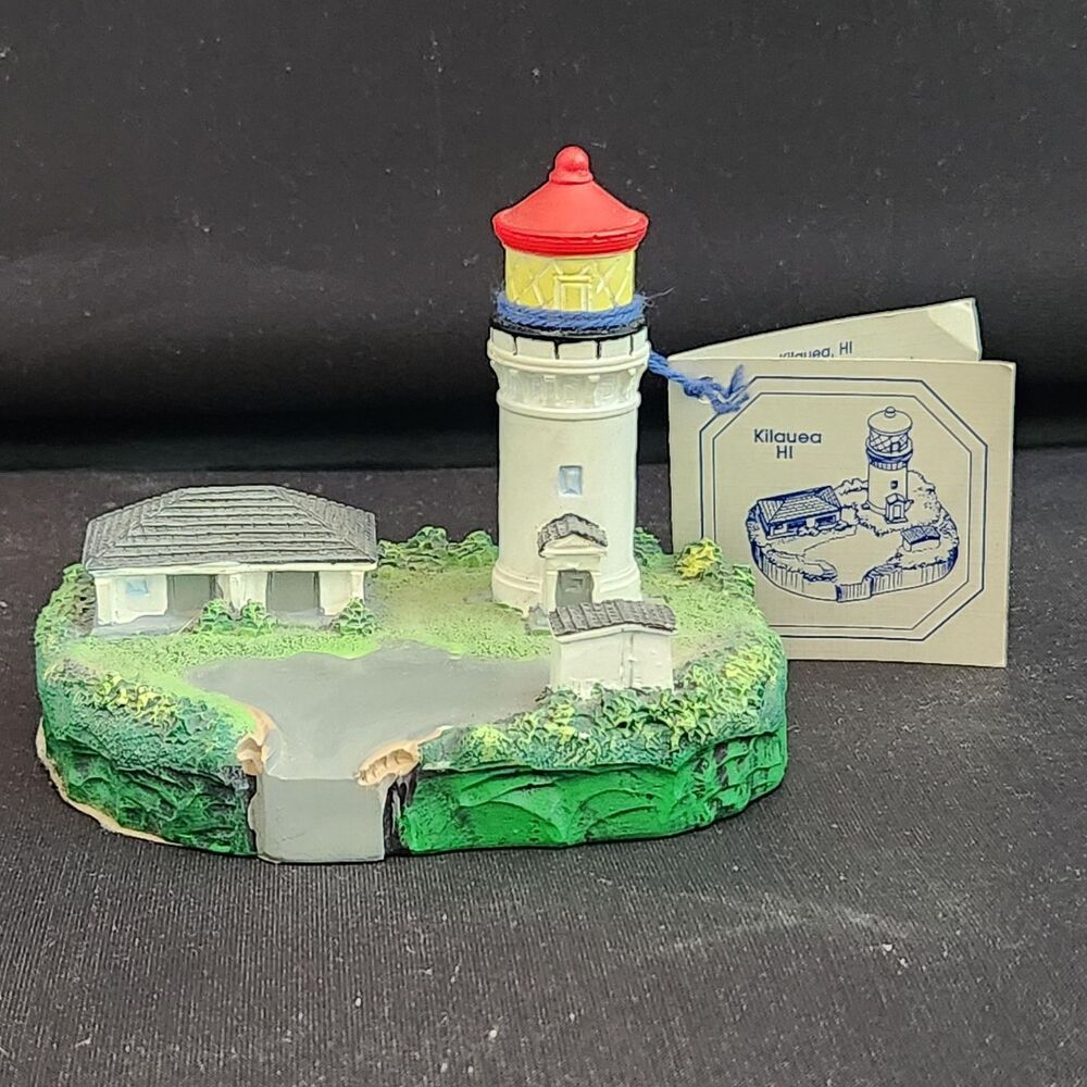 Spoontiques Lighthouse Replica Beacon of Kilauea Hawaii #9285 w Original Tag VTG
